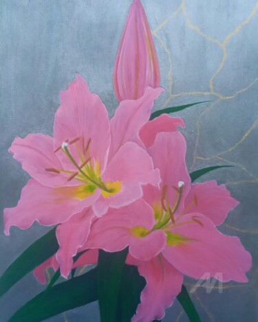 绘画 标题为“Lilies” 由Tatiana Paterilo, 原创艺术品, 丙烯