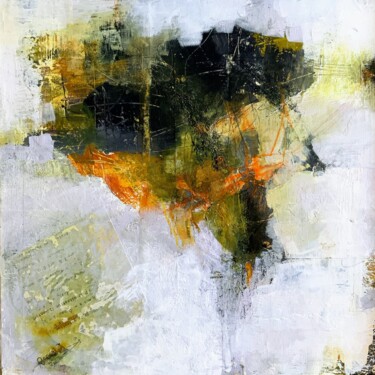 Peinture intitulée "Tensions" par Geneviève Girod, Œuvre d'art originale, Acrylique Monté sur Panneau de bois