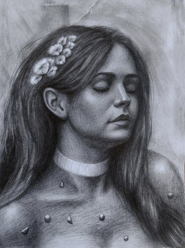 图画 标题为“portrait of an aest…” 由Vitaly.Arts, 原创艺术品, 石墨