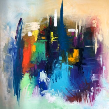 Peinture intitulée "ABSTRACT FULGURANCE" par Michel Pawlak, Œuvre d'art originale, Acrylique