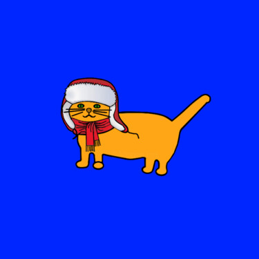 数字艺术 标题为“Cats & Cats #100” 由Lana Vereshchagina, 原创艺术品, 2D数字工作