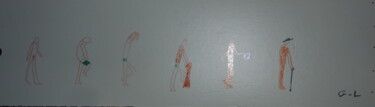 Peinture intitulée "pressé" par Ludovic Grumel, Œuvre d'art originale, Marqueur