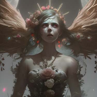 数字艺术 标题为“Whispers of Enchant…” 由Mystic Muse, 原创艺术品, AI生成的图像