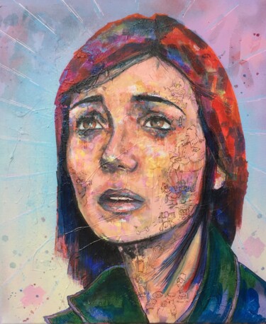 Peinture intitulée "Elle est triste la…" par Pascal Fairier, Œuvre d'art originale, Acrylique Monté sur Châssis en bois