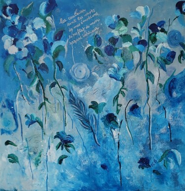 Painting titled "WINTER DREAM" by Gaby Denninger - Burgy - Ice -, Original Artwork, Acrylic