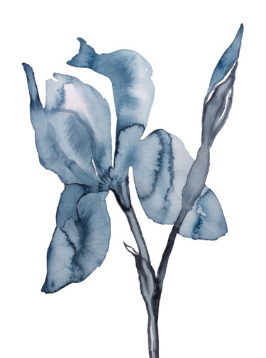 "Iris No. 192" başlıklı Tablo Elizabeth Becker tarafından, Orijinal sanat, Suluboya