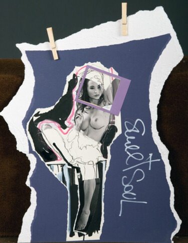 Sweet Soul Collages titled "Sweet Soul" by Martin Wieland, Original Artwork, Collages Mounted on Cardboard
