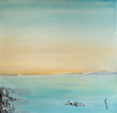 Peinture intitulée "AZUR" par Henri Lotz, Œuvre d'art originale, Acrylique Monté sur Châssis en bois