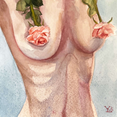 제목이 "Duality"인 미술작품 Yuliya Lyubatinskaya (yuli_lyu_art)로, 원작, 수채화