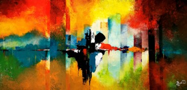 Peinture intitulée "destructuration 9" par Jund, Œuvre d'art originale, Acrylique