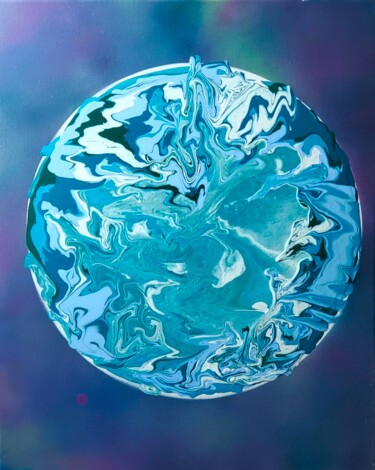 "Ball of Confusion" başlıklı Tablo Troy Wilson-Ripsom tarafından, Orijinal sanat, Akrilik Ahşap Sedye çerçevesi üzerine mont…