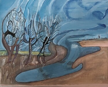 Peinture intitulée "NATURE 2" par Juan Luis Gandulfo, Œuvre d'art originale, Acrylique Monté sur Châssis en bois