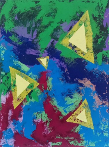 绘画 标题为“Triangoli in superf…” 由Umberto Malatesta, 原创艺术品, 丙烯