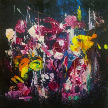 Deep. I Painting titled "Deep. I" by Julia Leon, Original Artwork, Acrylic Mounted on Wood Stretcher frame