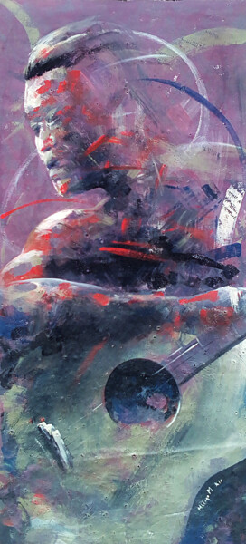 「The Soul Of Rock」というタイトルの絵画 Mbongeniによって, オリジナルのアートワーク, アクリル
