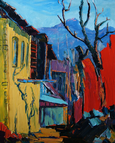 Pittura intitolato "For the time being" da Nikol Aghababyan, Opera d'arte originale, Olio