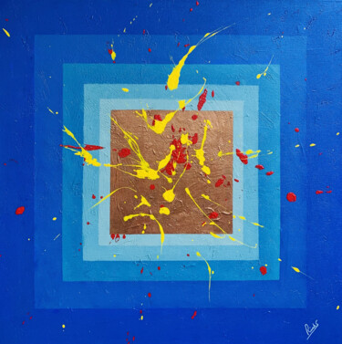 「ERUPTION MYSTERIEUSE」というタイトルの絵画 Rick Smithによって, オリジナルのアートワーク, アクリル