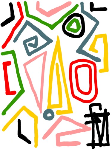数字艺术 标题为“article indéfini” 由Franck Vidal, 原创艺术品, 数字油画