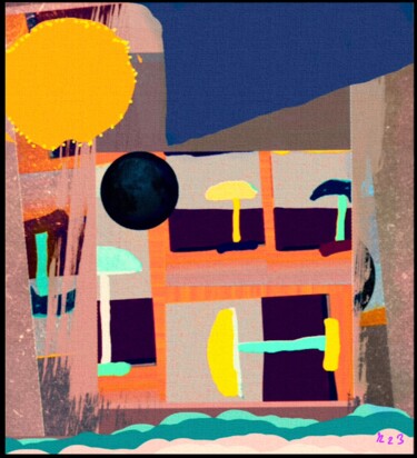 Arts numériques intitulée "Plages" par Rossi Roberto, Œuvre d'art originale, Peinture numérique