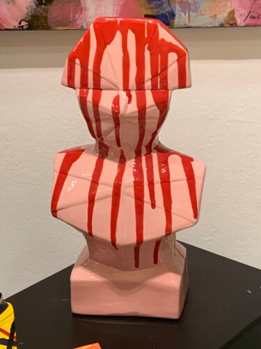 雕塑 标题为“Sculpture Napoléon…” 由Nathalie Ferrero-Sakhinis (FerSak), 原创艺术品, 陶瓷