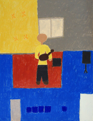 "CircapharnaHome" başlıklı Resim Guillaume Chocu (YAUME-C) tarafından, Orijinal sanat, Pastel Ahşap panel üzerine monte edil…