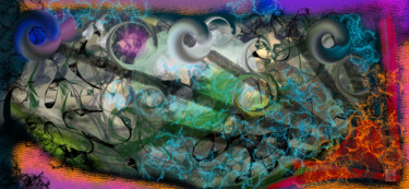 Super Nova Antonovia Arts numériques intitulée "Super Nova Antonovia" par Marc Bulyss, Œuvre d'art originale, Peinture numérique