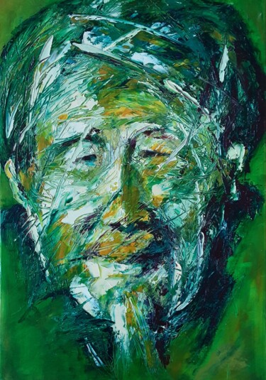 绘画 标题为“sourire d'asie, por…” 由Beatrice Guibergia, 原创艺术品, 油 安装在木质担架架上