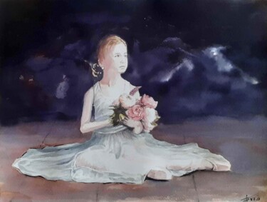 绘画 标题为“Petite danseuse bal…” 由Frédéric Fournier, 原创艺术品, 水彩
