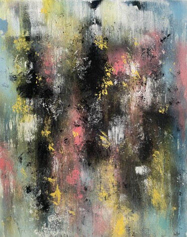 Painting titled "Sans titre temporai…" by Romain Bellet, Original Artwork, Acrylic Mounted on Wood Stretcher frame