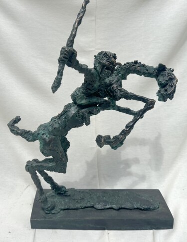 Equestrian warrior 雕塑 标题为“Equestrian warrior” 由Erno Toth, 原创艺术品, 青铜