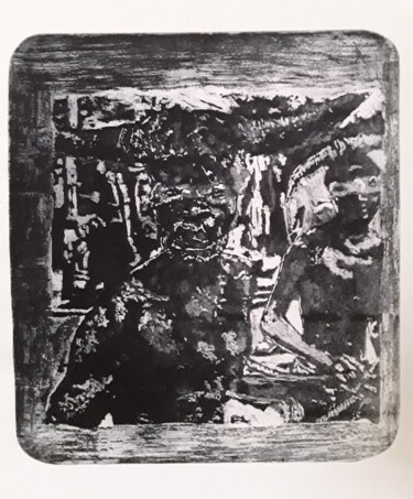 Gravures & estampes intitulée "Ça Vau-douceur" par Bergstrasser Laurent, Œuvre d'art originale, Eau-forte
