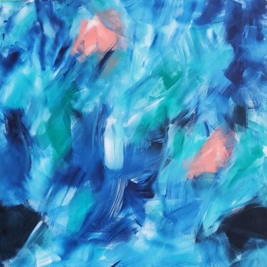 绘画 标题为“Rhapsody in Blue” 由Kate Hessling, 原创艺术品, 丙烯