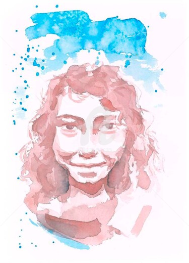 "Girl" başlıklı Tablo Vladlena Dudchak tarafından, Orijinal sanat, Suluboya