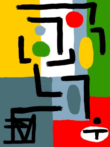 数字艺术 标题为“Verbe coloré” 由Franck Vidal, 原创艺术品, 数字油画