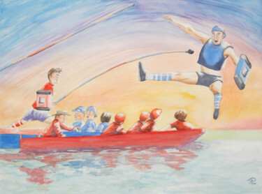 Peinture intitulée "AQUARELLE originale…" par Isabelle Redonnet, Œuvre d'art originale, Aquarelle