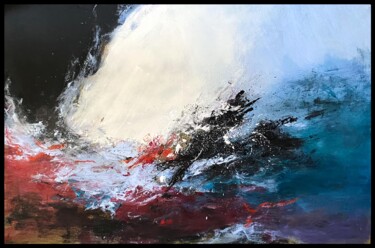 Que la mer nous mange le corps Peinture intitulée "Que la mer nous man…" par Giovanni.D, Œuvre d'art originale, Acrylique Monté sur Châssis en bois