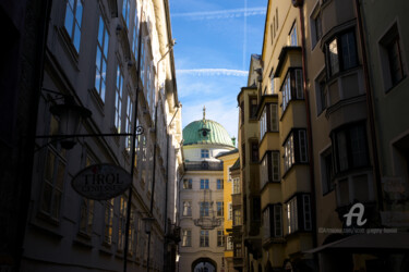 Laneway and buildings - Innsbruck - Austria Photography titled "Laneway and buildin…" by Scott Gregory Banner, Original Artwork, Digital Photography
