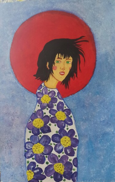 Schilderij getiteld "Женские штучки" door Ekaterina Mosina, Origineel Kunstwerk, Acryl