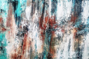 绘画 标题为“AUTUM BLUES” 由Alexandra Petropoulou, 原创艺术品, 丙烯 安装在木质担架架上