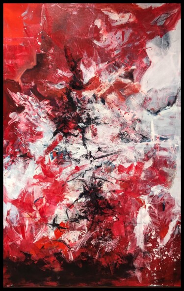 mouvement archaïque ( archaic movement) Painting titled "mouvement archaïque…" by Giovanni.D, Original Artwork, Acrylic Mounted on Wood Stretcher frame