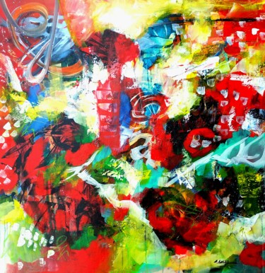 Painting titled "Dld775" by Eugenia Delad, Original Artwork, Acrylic