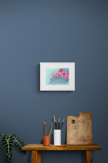 Рисунок под названием "Orchid(Pastel)" - Elena Petrova, Подлинное произведение искусства, Пастель