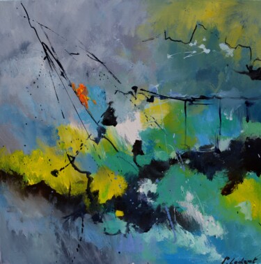 Painting titled "Natural bridge" by Pol Ledent, Original Artwork, Oil Mounted on Wood Stretcher frame