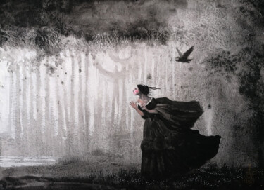 Pintura titulada "Sofya Andreevna run…" por Serge Sunne, Obra de arte original, Acrílico