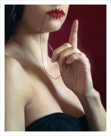 Fotografia intitolato "Motus et bouche cou…" da Bettina Dupont, Opera d'arte originale, Fotografia digitale