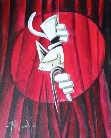 Show must go on Schilderij getiteld "Show must go on" door Jsroosenys, Origineel Kunstwerk, Acryl Gemonteerd op Karton