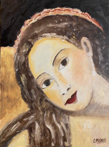 绘画 标题为“"Douce Vénus"” 由Claire Marie Gay, 原创艺术品, 油 安装在木板上