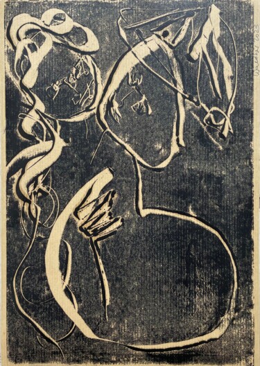 印花与版画 标题为“Dancing Cheek To Ch…” 由Susanne Caecilie Walther, 原创艺术品, 蒙纳