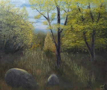 На закате Painting titled "На закате" by Vladimir Oshmarin, Original Artwork, Oil