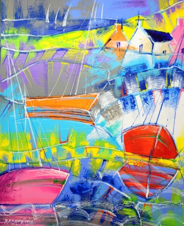 제목이 "UN ETE A CAP COZ"인 미술작품 Myriam Guenaizia로, 원작, 기름